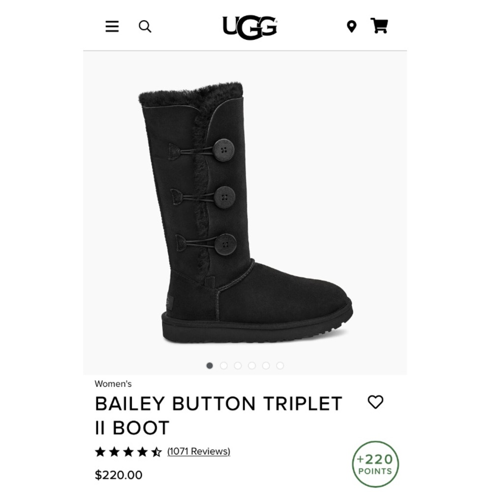 UGG BAILEY BUTTON TRIPLET II BOOT